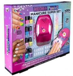CG22 FASHION ANGELS - SUPER COFFRET DE MANUCURE - NÉON & PASTEL